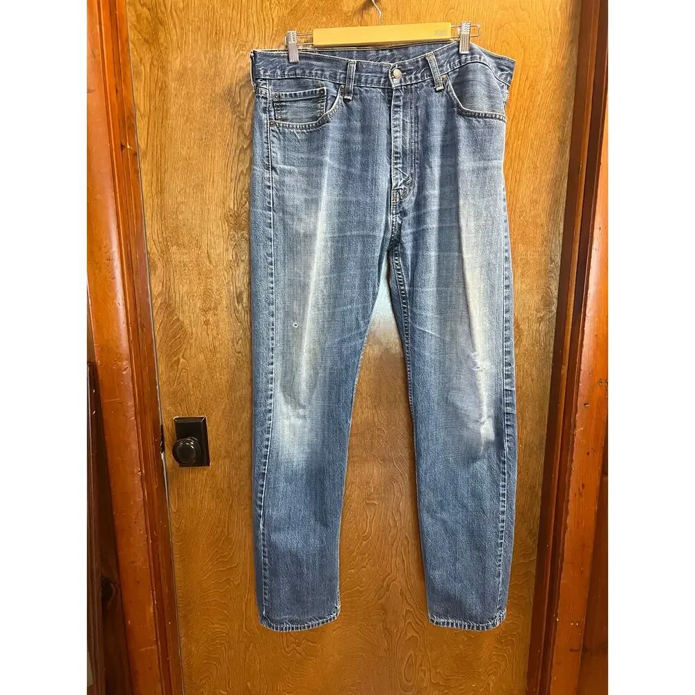 Levi's 505 Mens Distressed Denim Jeans sze 38